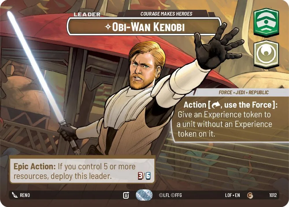 Obi-Wan Kenobi - Courage Makes Heroes — Legends of the Force — Star Wars: Unlimited