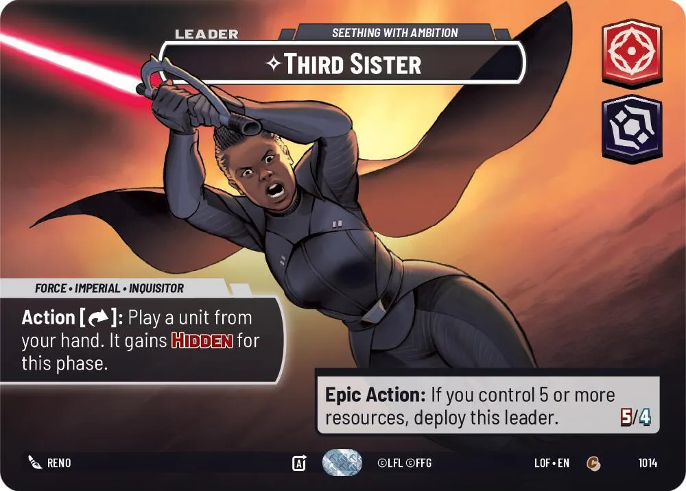 Third Sister - Seething With Ambition — Legends of the Force — Star Wars: Unlimited