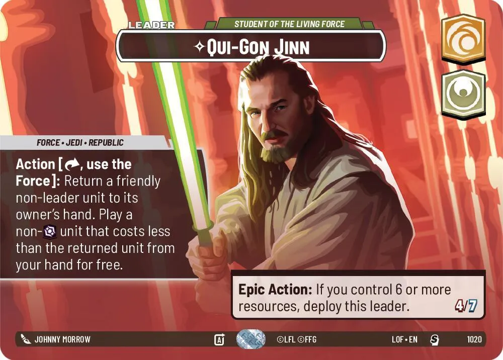 Qui-Gon Jinn - Student of the Living Force — Legends of the Force — Star Wars: Unlimited
