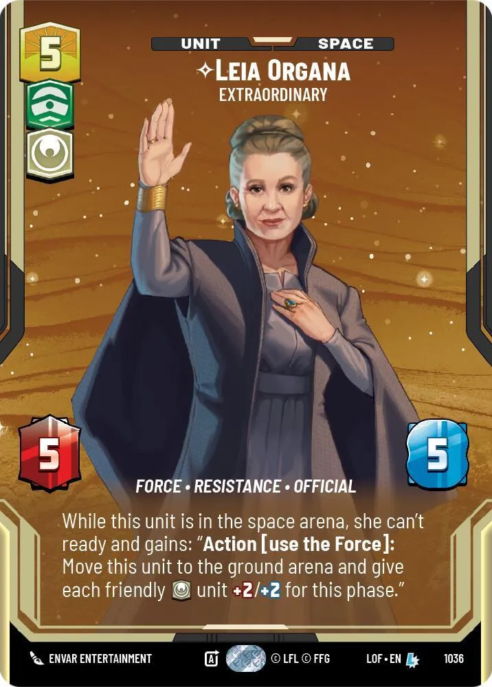 Leia Organa - Extraordinary — Legends of the Force — Star Wars: Unlimited