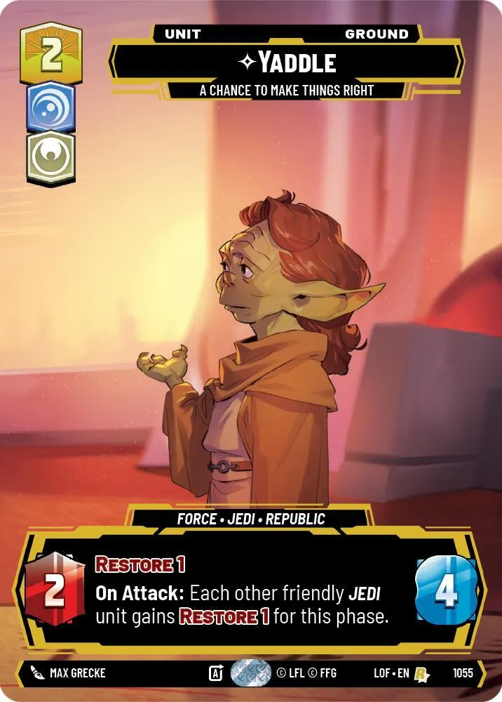 Yaddle - Une Chance De Bien Faire — Legends of the Force — Star Wars: Unlimited