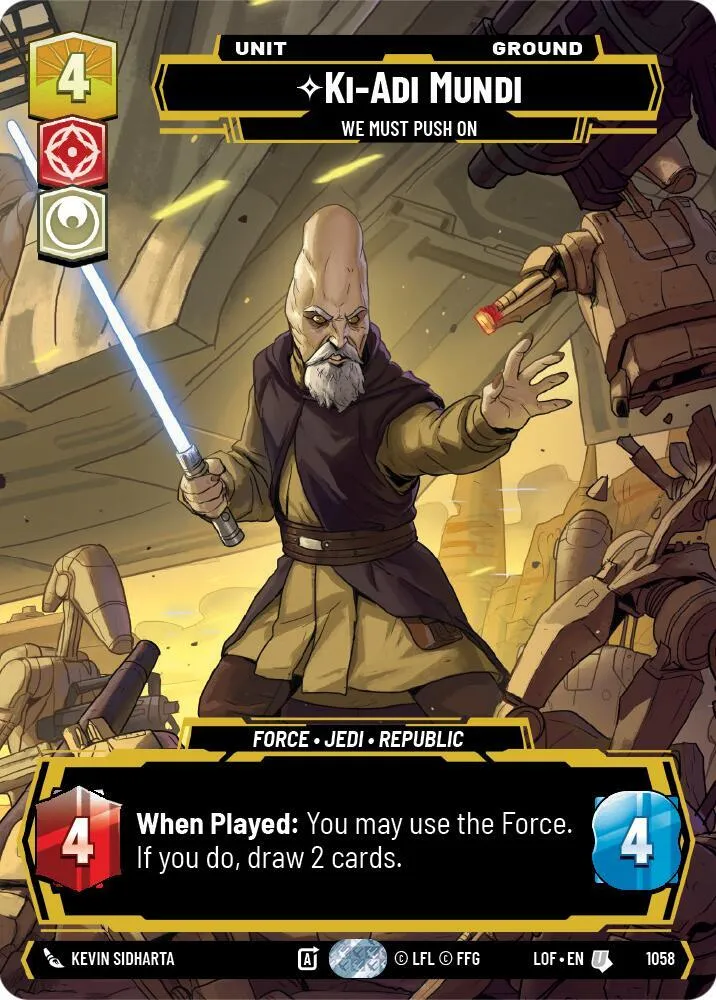 Ki-Adi-Mundi - We Must Push On — Legends of the Force — Star Wars: Unlimited