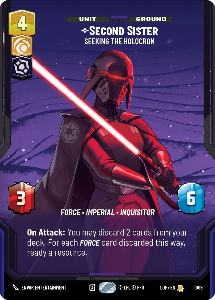 La Deuxième Sœur - Cherche L'Holocron — Legends of the Force — Star Wars: Unlimited