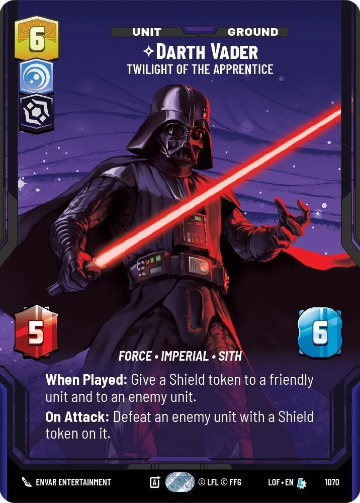Darth Vader - Twilight of the Apprentice — Legends of the Force — Star Wars: Unlimited