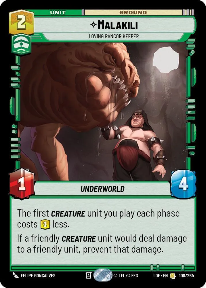 Malakili - Loving Rancor Keeper — Legends of the Force — Star Wars: Unlimited