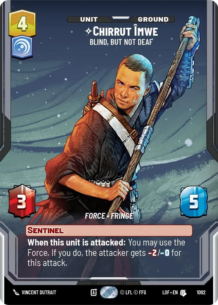 Chirrut Imwe - Blind, but not Deaf — Legends of the Force — Star Wars: Unlimited