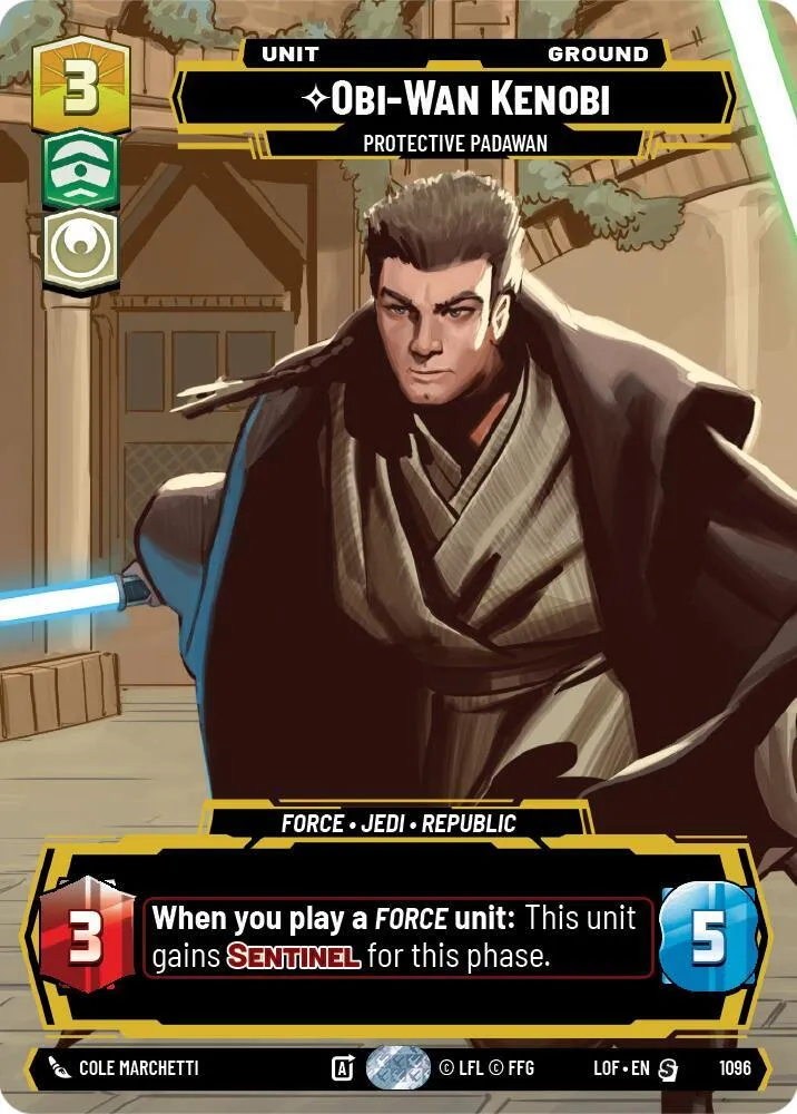 Obi-Wan Kenobi - Protective Padawan — Legends of the Force — Star Wars: Unlimited