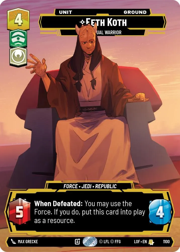 Eeth Koth - Guerrier Spirituel — Legends of the Force — Star Wars: Unlimited