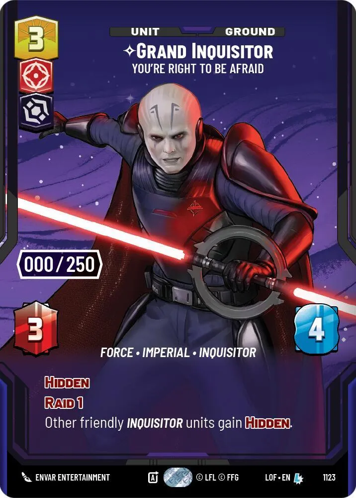 Grand Inquisiteur - Vous Avez Raison D'Avoir Peur — Legends of the Force — Star Wars: Unlimited