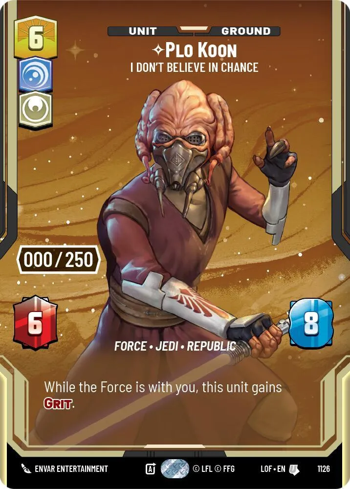 Plo Koon - Je Ne Crois Pas À La Chance — Legends of the Force — Star Wars: Unlimited