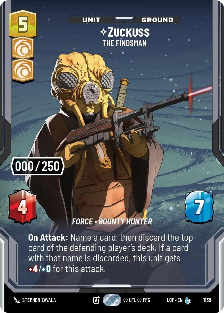 Zuckuss - Le Trouveur — Legends of the Force — Star Wars: Unlimited