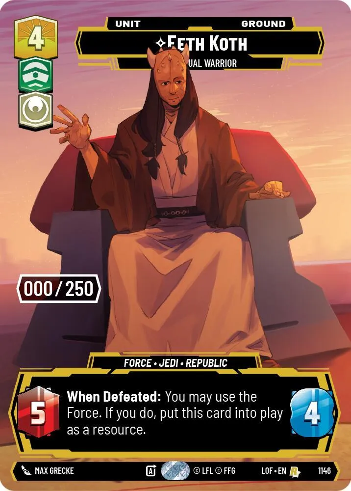 Eeth Koth - Guerrier Spirituel — Legends of the Force — Star Wars: Unlimited