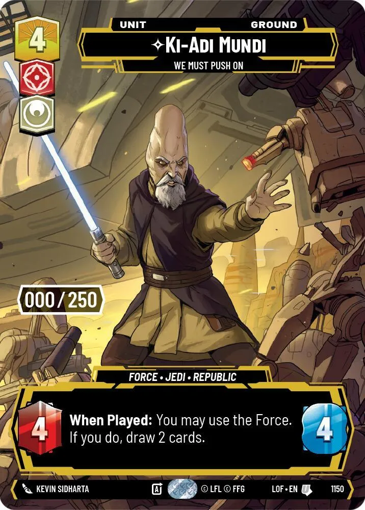Ki-Adi-Mundi - Nous Devons Aller De L'Avant — Legends of the Force — Star Wars: Unlimited