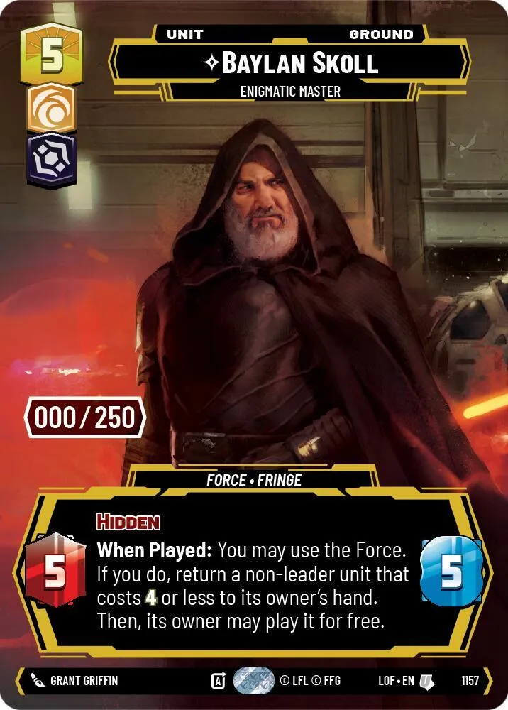Baylan Skoll - Maître Énigmatique — Legends of the Force — Star Wars: Unlimited