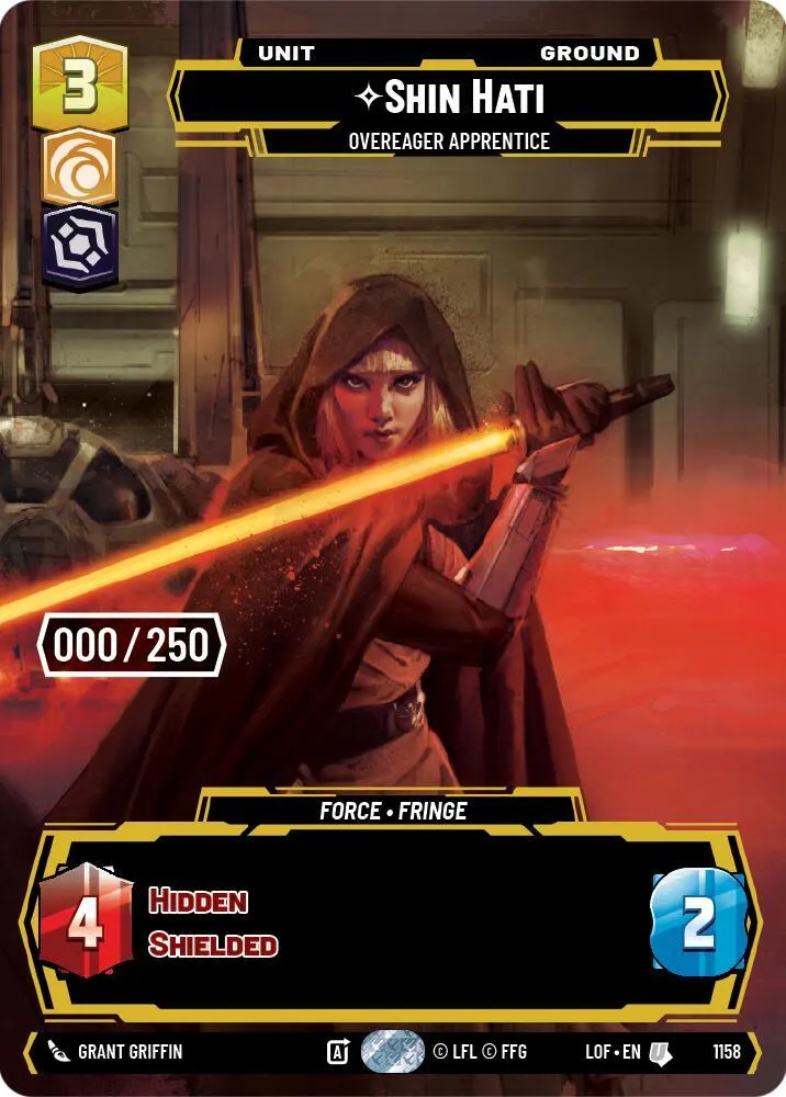 Shin Hati - Apprentie Trop Zélée — Legends of the Force — Star Wars: Unlimited