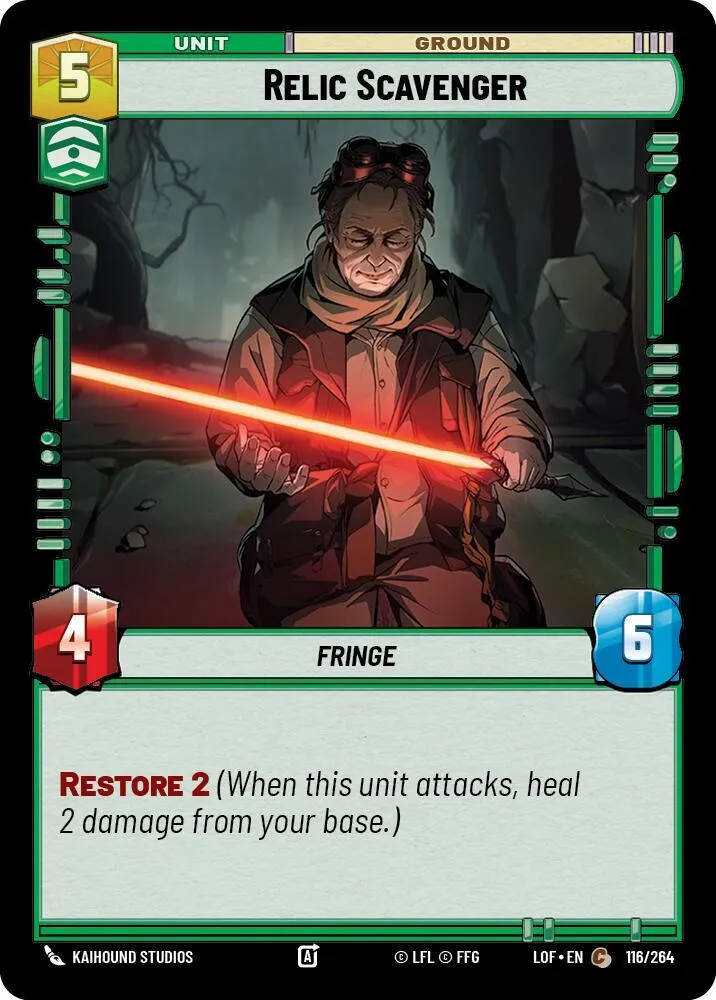Relic Scavenger — Legends of the Force — Star Wars: Unlimited