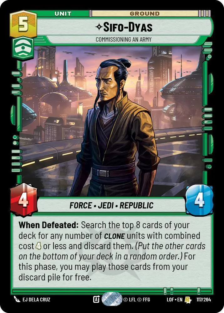 Sifo-Dyas - Commissioning An Army — Legends of the Force — Star Wars: Unlimited
