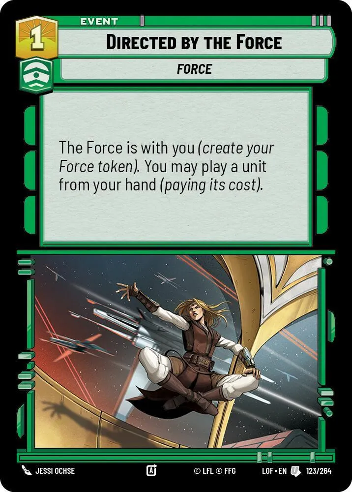 Dirigé par la Force — Legends of the Force — Star Wars: Unlimited