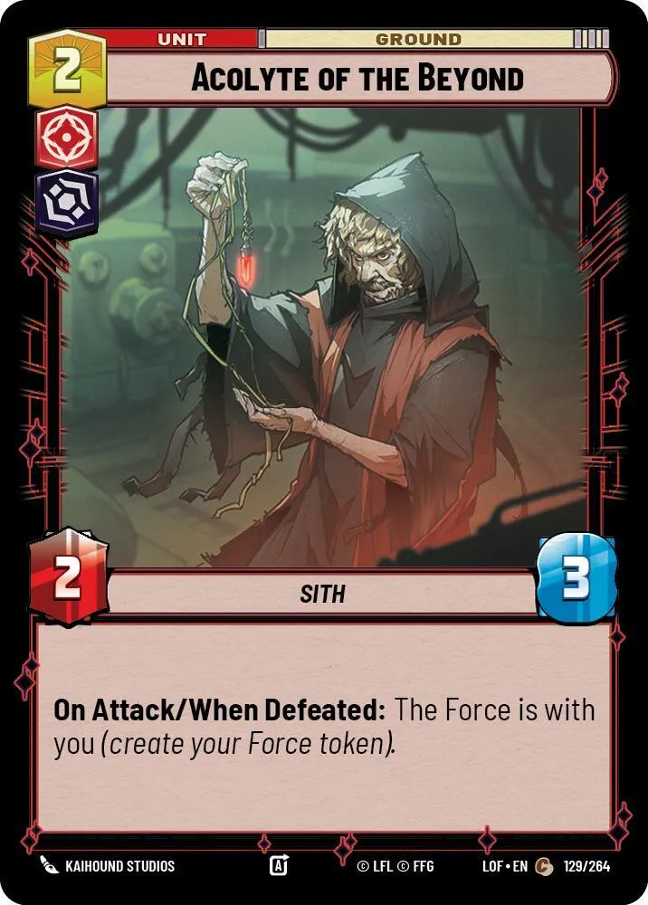 Acolyte de l'Au-Delà — Legends of the Force — Star Wars: Unlimited