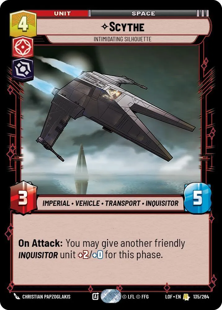 Scythe - Intimidating Silhouette — Legends of the Force — Star Wars: Unlimited