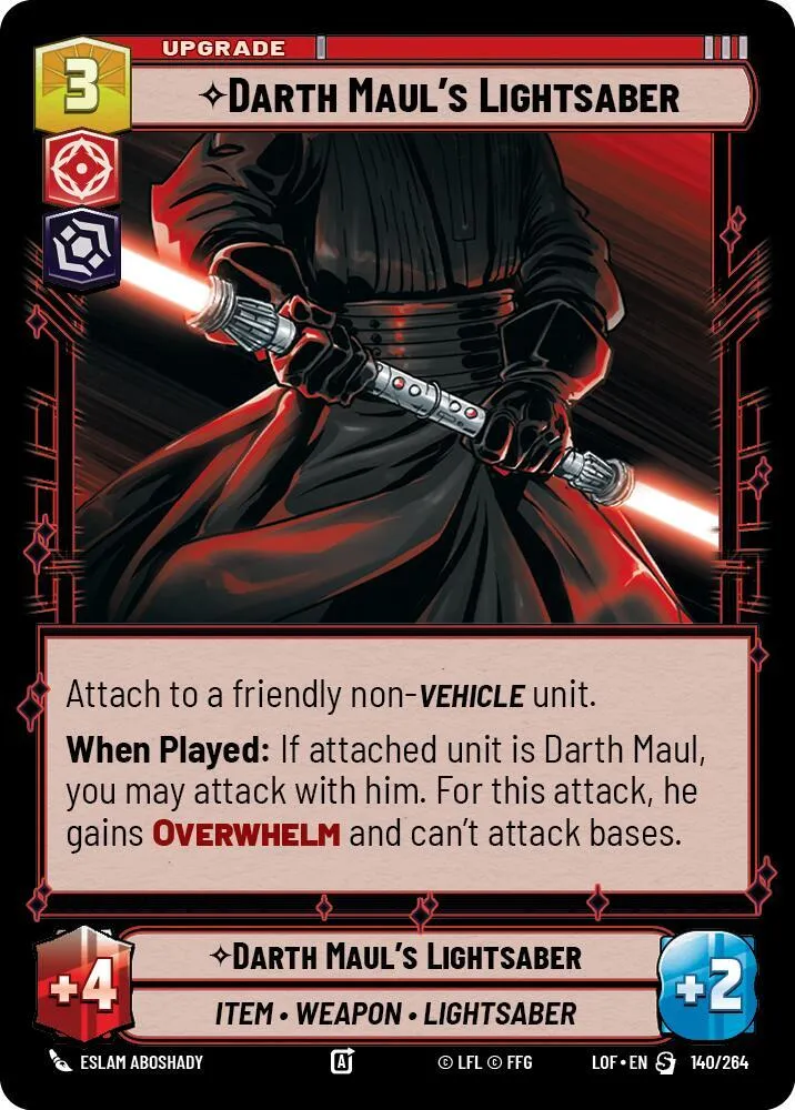 Darth Maul's Lightsaber — Legends of the Force — Star Wars: Unlimited