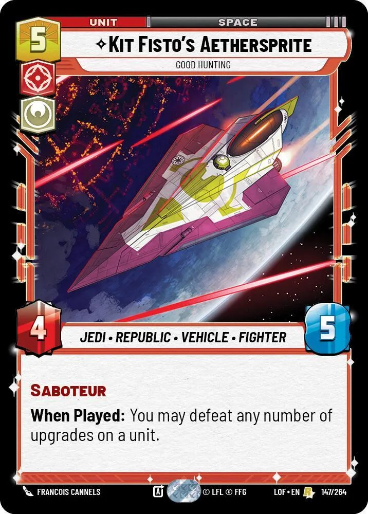Kit Fisto's Aethersprite - Good Hunting — Legends of the Force — Star Wars: Unlimited