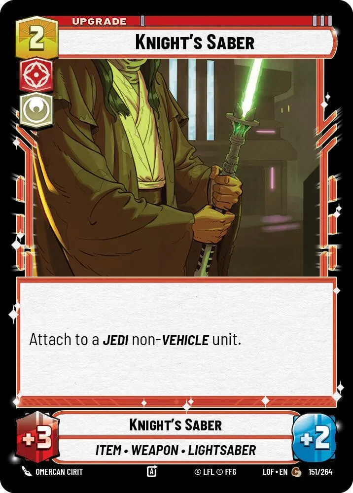 Sabre de Chevalier — Legends of the Force — Star Wars: Unlimited