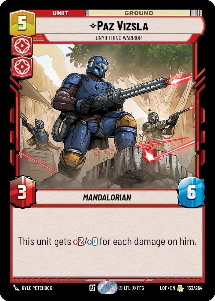 Paz Vizsla - Guerrier Inflexible — Legends of the Force — Star Wars: Unlimited