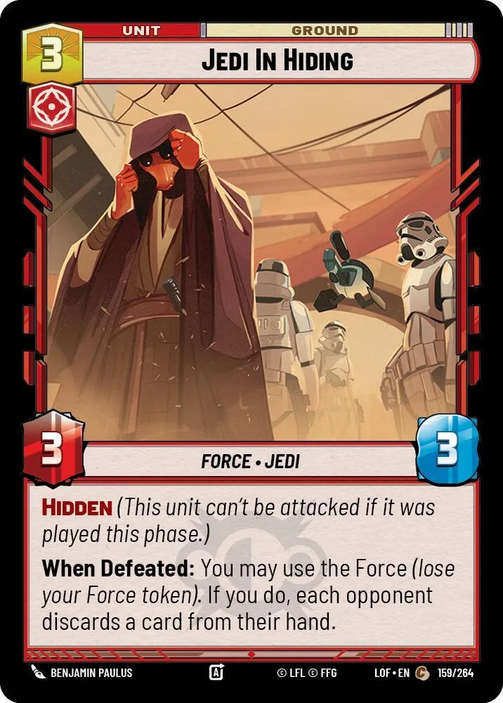 Jedi Clandestin — Legends of the Force — Star Wars: Unlimited