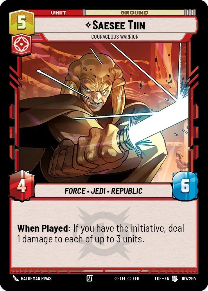 Saesee Tiin - Guerrier Valeureux — Legends of the Force — Star Wars: Unlimited