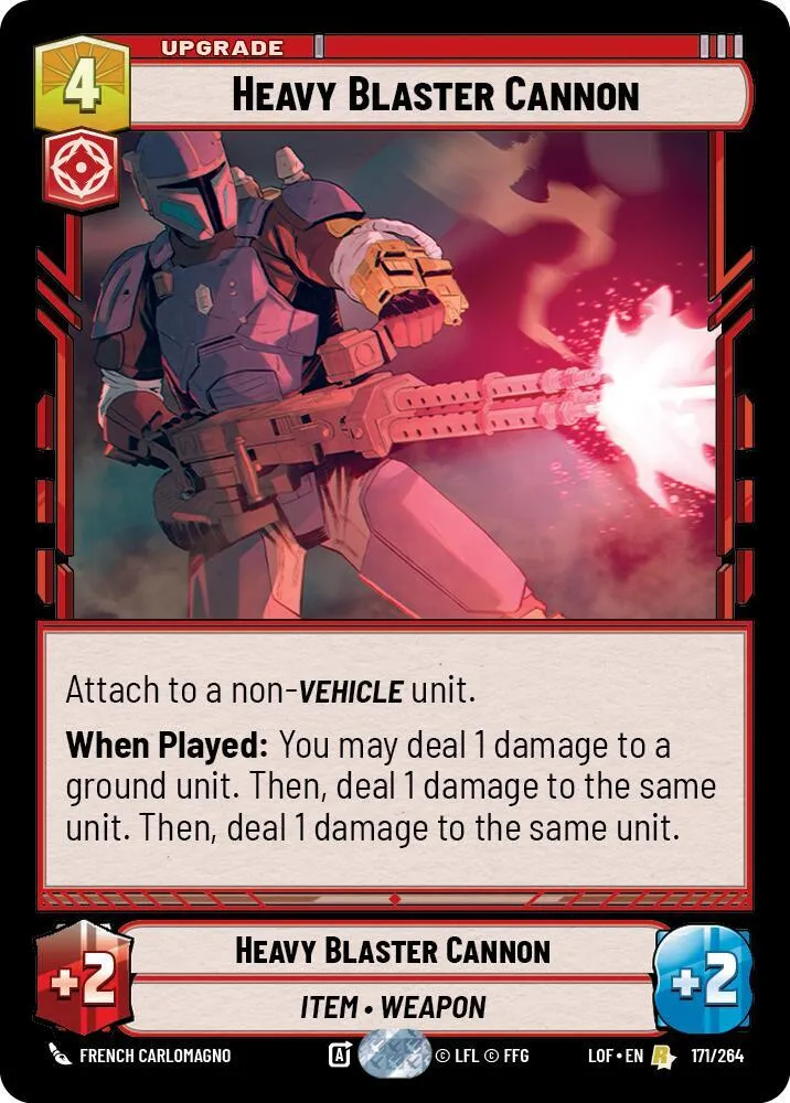 Heavy Blaster Cannon — Legends of the Force — Star Wars: Unlimited