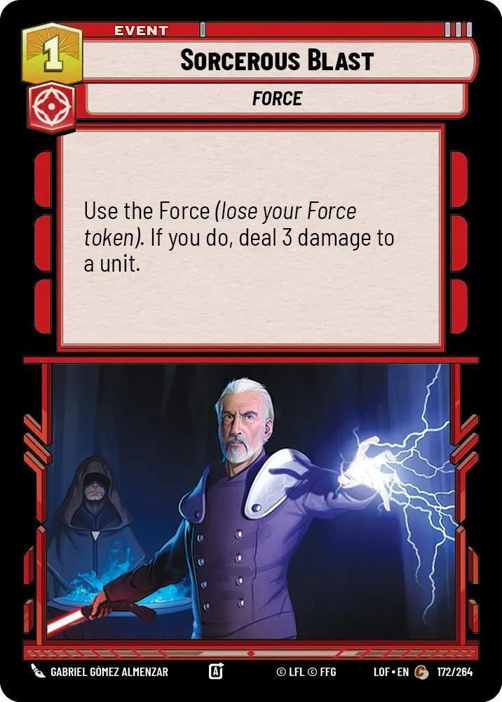 Décharge Maléfique — Legends of the Force — Star Wars: Unlimited