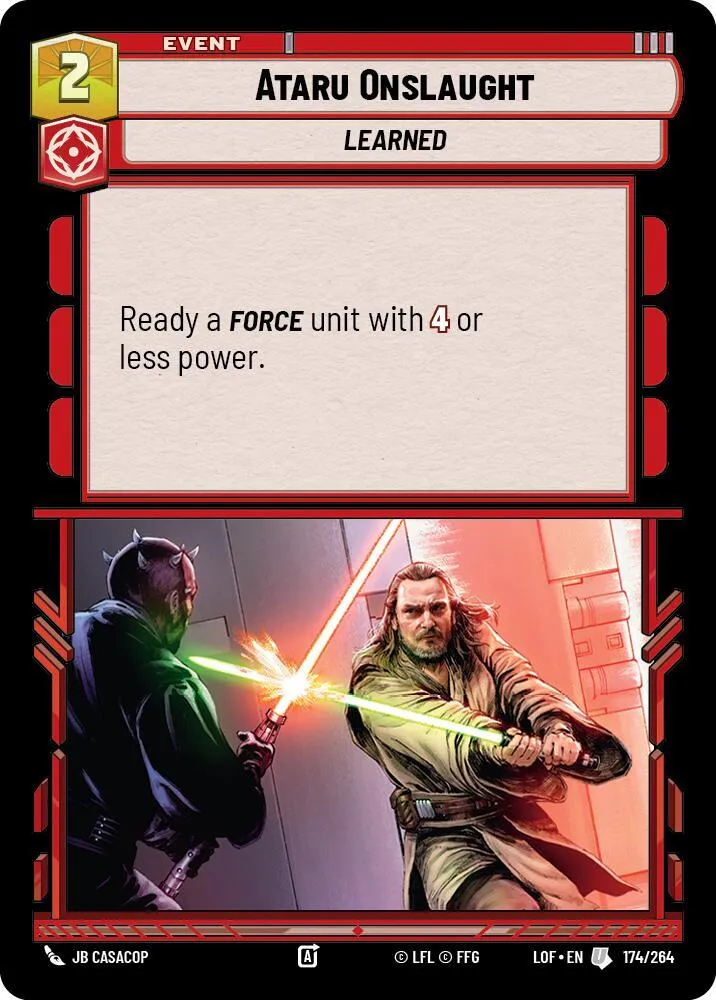 Offensive Ataru — Legends of the Force — Star Wars: Unlimited