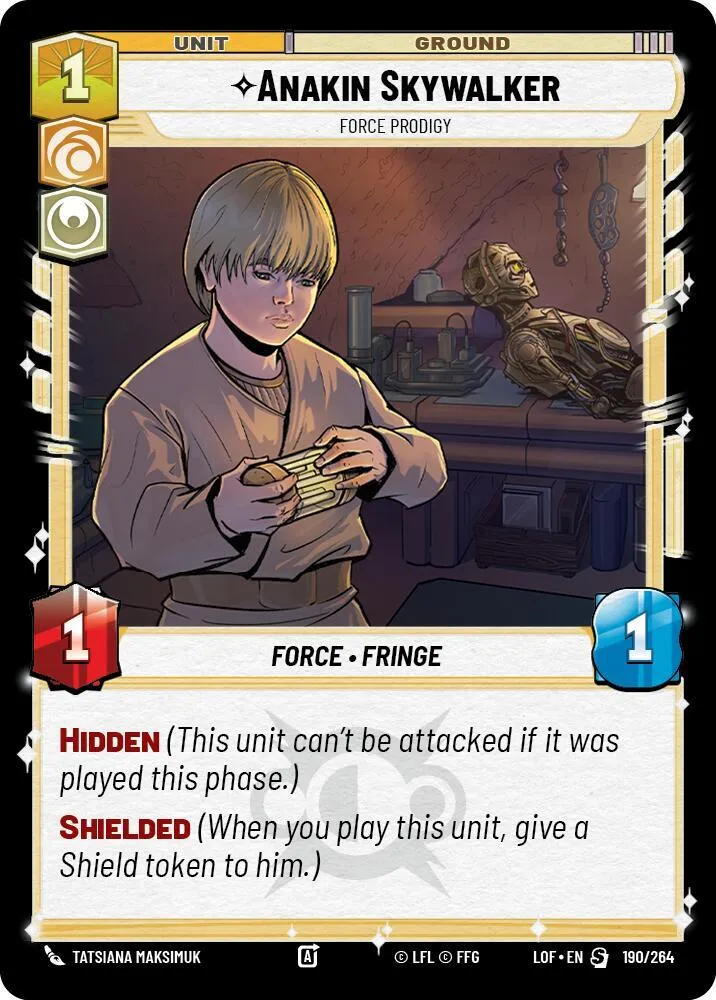 Anakin Skywalker - Force Prodigy — Legends of the Force — Star Wars: Unlimited