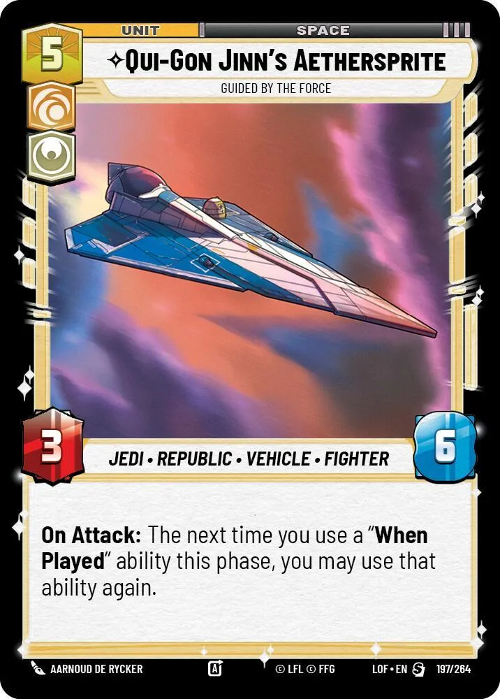 Qui-Gon Jinn's Aethersprite - Guided by the Force — Legends of the Force — Star Wars: Unlimited