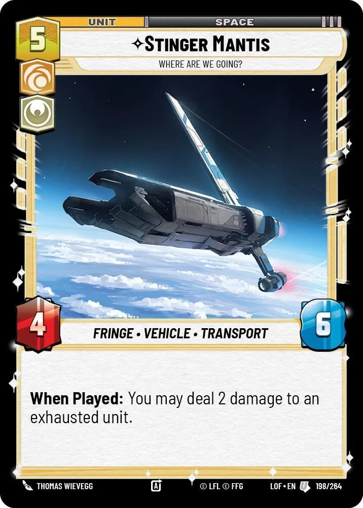 Stinger Mantis - Où Allons-Nous ? — Legends of the Force — Star Wars: Unlimited