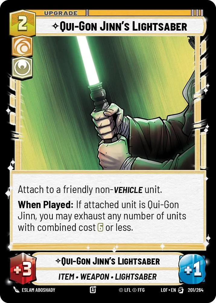 Qui-Gon Jinn's Lightsaber — Legends of the Force — Star Wars: Unlimited
