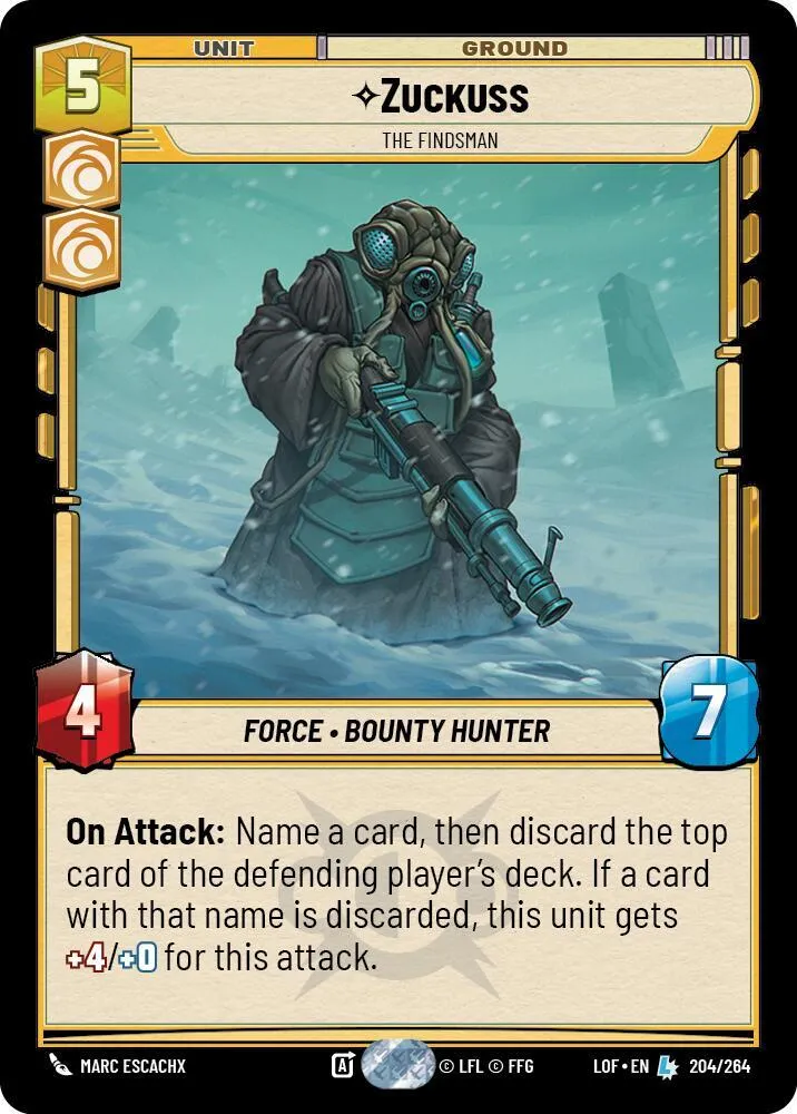 Zuckuss - Le Trouveur — Legends of the Force — Star Wars: Unlimited