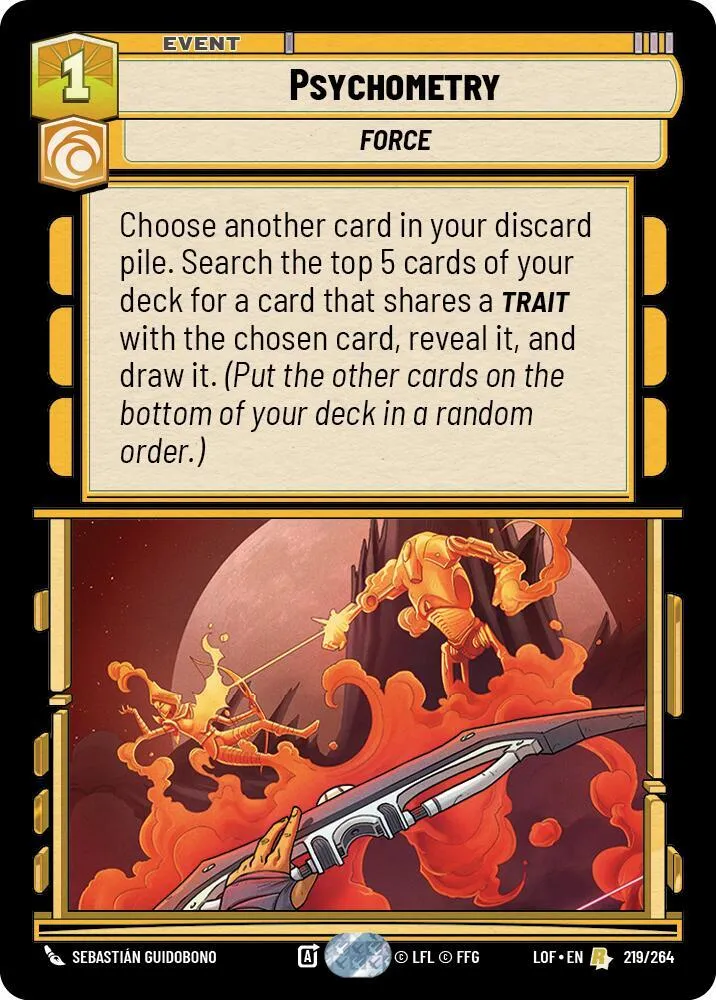 Psychométrie — Legends of the Force — Star Wars: Unlimited