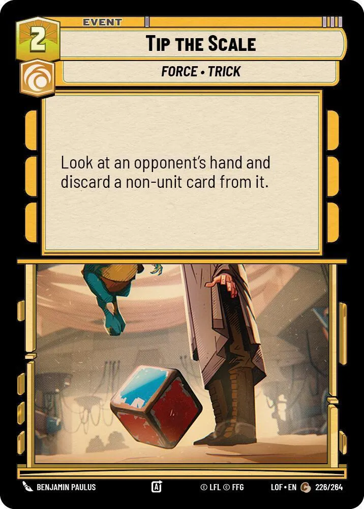 Faire Pencher la Balance — Legends of the Force — Star Wars: Unlimited