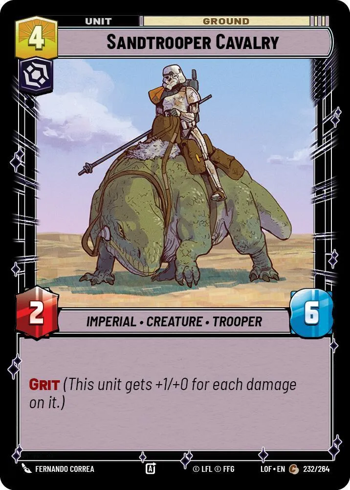 Cavalier Sandtrooper — Legends of the Force — Star Wars: Unlimited