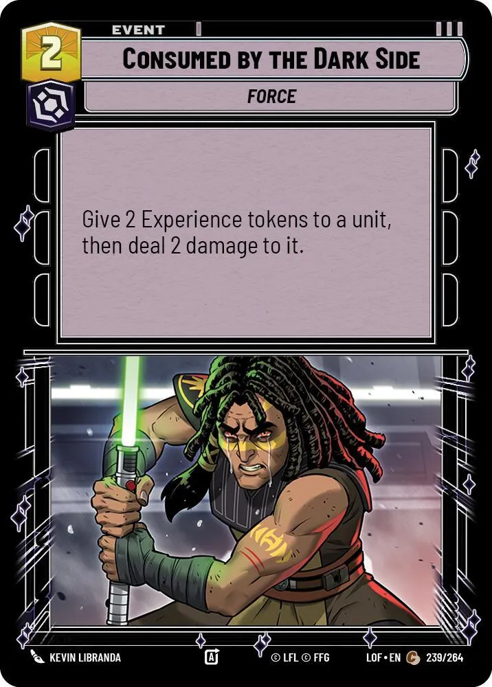 Consumé par le Côté Obscur — Legends of the Force — Star Wars: Unlimited