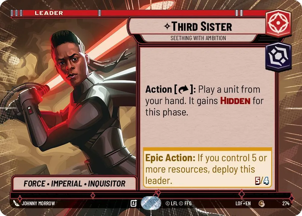 Third Sister - Seething With Ambition — Legends of the Force — Star Wars: Unlimited