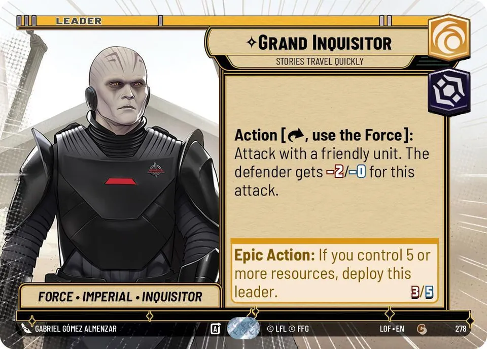 Grand Inquisitor - Stories Travel Quickly from Legends of the Force - Star Wars: Unlimited