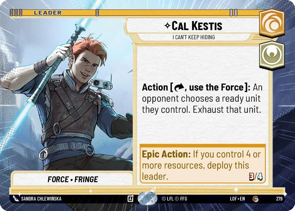 Cal Kestis - I Can't Keep Hiding — Legends of the Force — Star Wars: Unlimited
