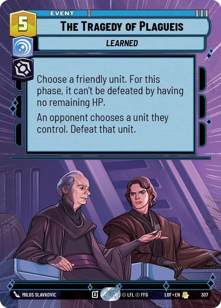 The Tragedy of Plagueis — Legends of the Force — Star Wars: Unlimited
