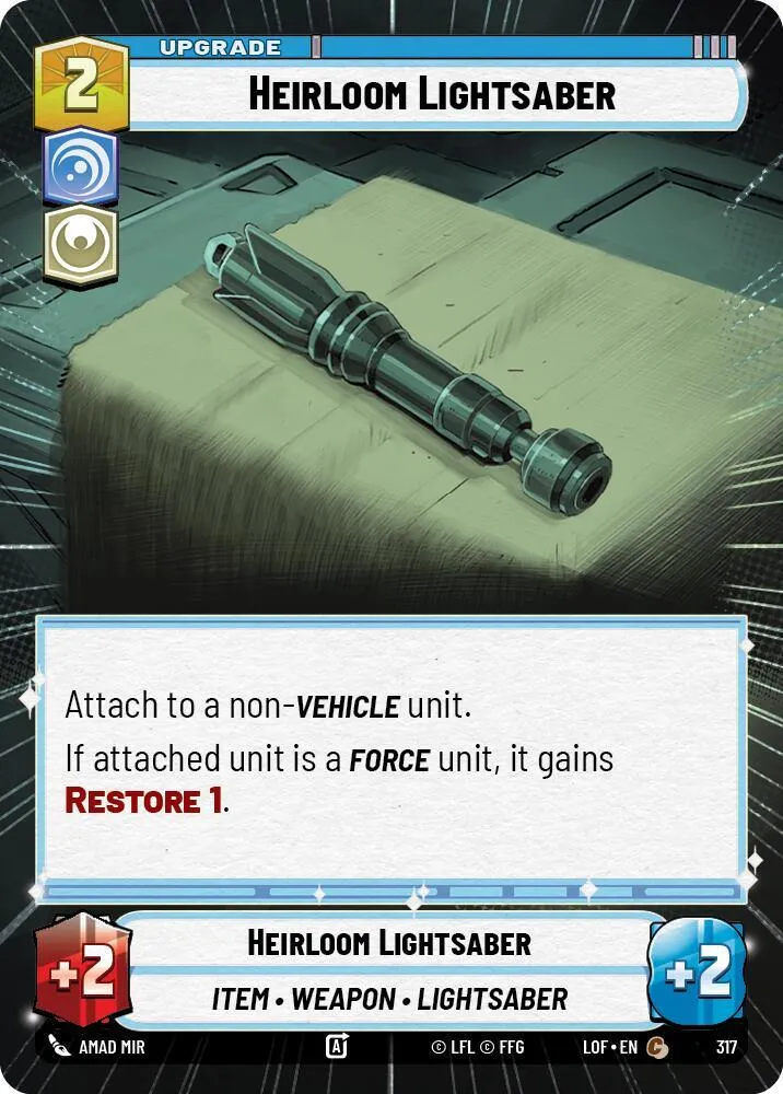 Heirloom Lightsaber — Legends of the Force — Star Wars: Unlimited