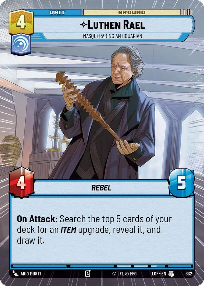 Luthen Rael - Antiquaire Mystifiant — Legends of the Force — Star Wars: Unlimited