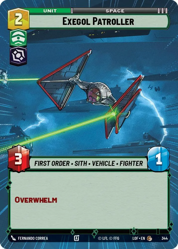 Patrouilleur d'Exegol — Legends of the Force — Star Wars: Unlimited