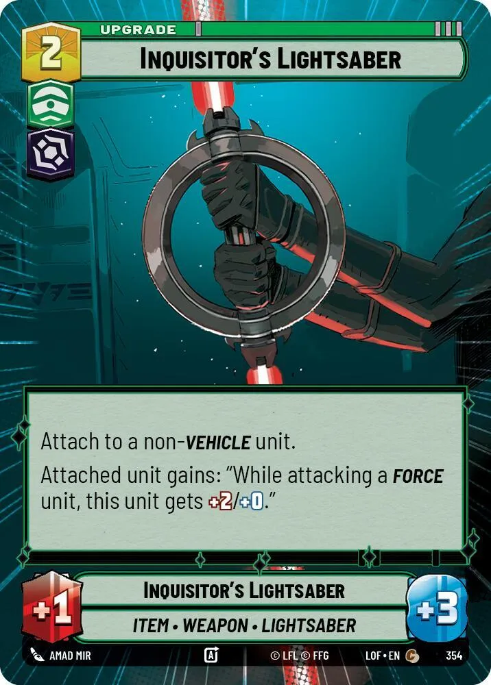 Inquisitor's Lightsaber — Legends of the Force — Star Wars: Unlimited